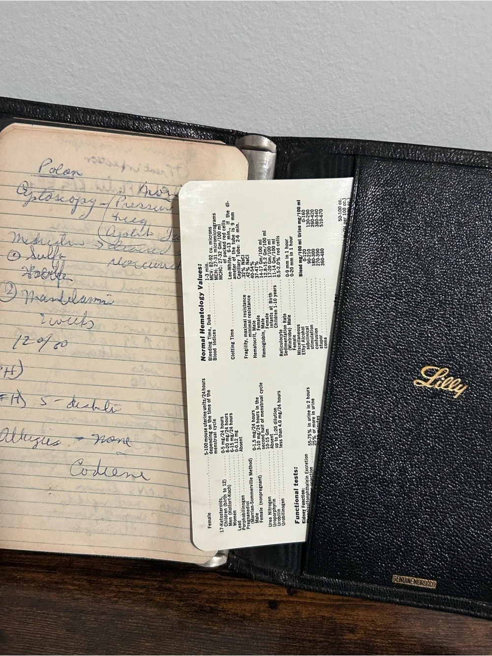 1965 Vintage Medical School Student Notebook Med Notes 1960s Harold Kirkpatrick